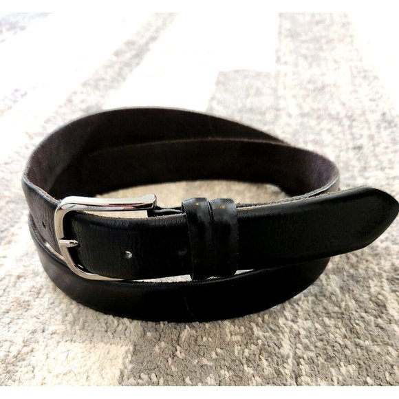 Louola Del Cuoio Other - LOUOLA del CUOIO Black Leather MADE IN ITALY Belt Sz 40 x 1" Wide